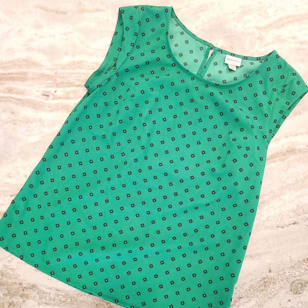 Patterned Green Top